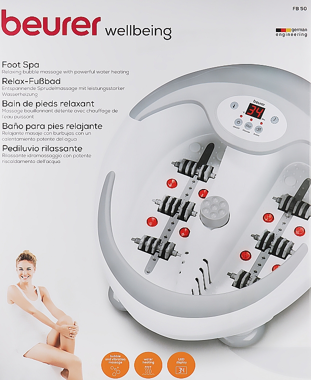 Multifunkcyjna wanna do masażu stóp - Beurer FB 50 — Zdjęcie N5