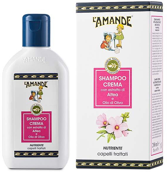Szampon w kremie do włosów farbowanych - L'Amande Marseille Cream Shampoo For Treated Hair — Zdjęcie N1