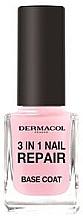 Kup Odżywka wzmacniająca paznokcie - Dermacol 3in1 Nail Repair Base Coat Nail Care
