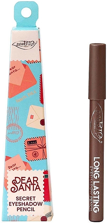 Trwały cień do powiek w kredce w pudełku prezentowym - PuroBio Cosmetics Secret Eyeshadow Pencil — Zdjęcie N1