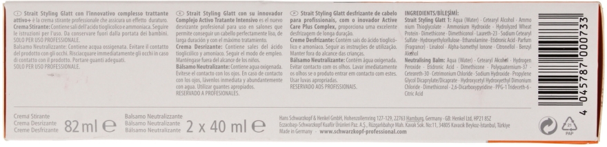 Zestaw produktów prostujących włosy - Schwarzkopf Professional Strait Styling Glatt kit 1 — Zdjęcie N6