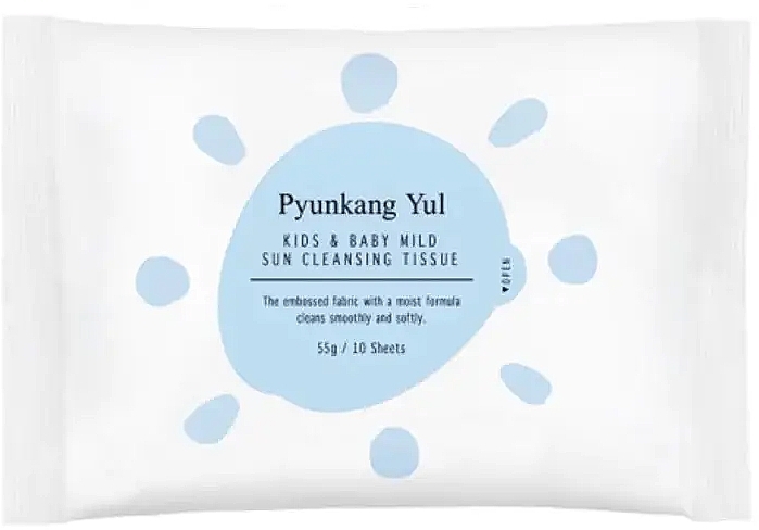 Chusteczki nawilżane - Pyunkang Yul Kids & Baby Mild Sun Cleansing Tissue — Zdjęcie N1