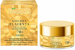 Naprawczo-rewitalizujący krem przeciwzmarszczkowy do twarzy 70+ - Bielenda Golden Placenta Collagen Reconstructor — Zdjęcie N1