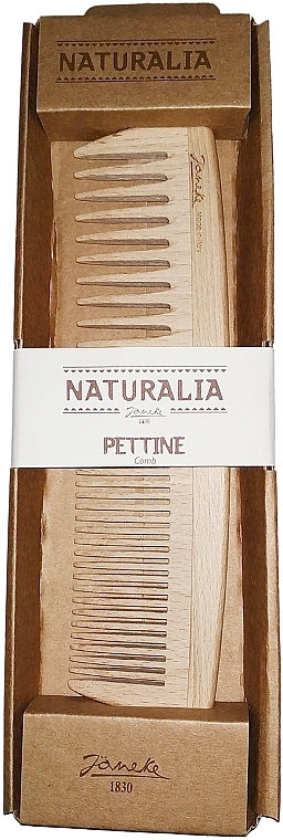 Grzebień do włosów LG366N, 18,8 x 4 cm, drewno bukowe - Janeke Beech Comb — Zdjęcie N2