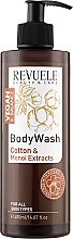 Żel pod prysznic Bawełna i ekstrakt z monoi - Revuele Vegan & Balance Cotton Oil & Monoi Extract Body Wash — Zdjęcie N1