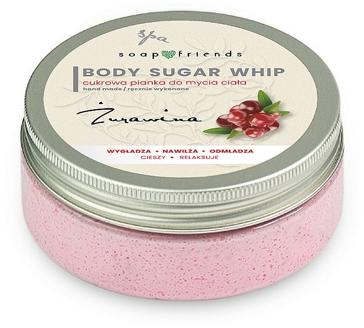 Cukrowa pianka do mycia ciała, Żurawina - Soap&Friends Cranberry Body Sugar Whip — Zdjęcie N1