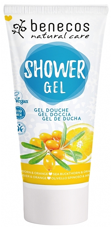 Żel pod prysznic Rokitnik i pomarańcza - Benecos Natural Care Sea Buckthorn & Orange Shower Gel