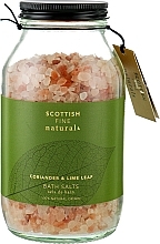 Sól do kąpieli Kolendra i liść limonki - Scottish Fine Soaps Naturals Coriander & Lime Leaf Bath Salts — Zdjęcie N1
