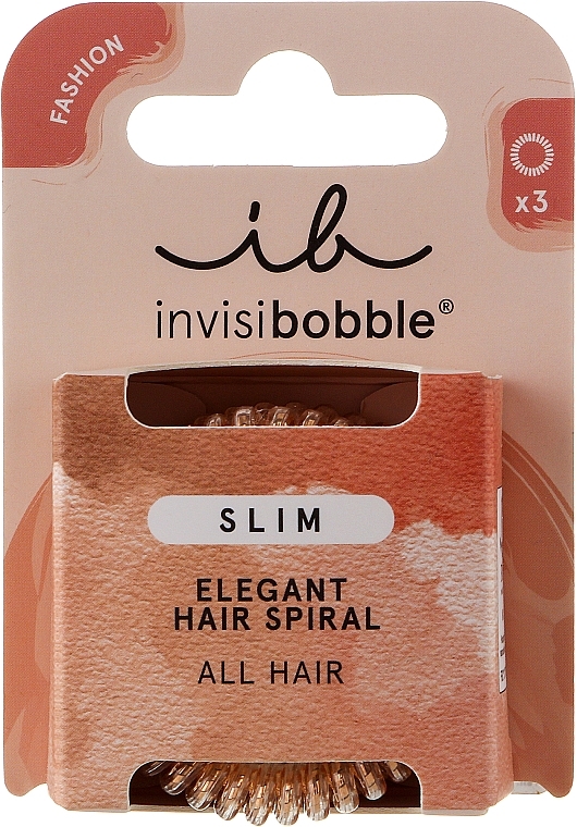 Gumka-bransoletka do włosów - Invisibobble Slim Bronze Me Pretty Elegant Hair Spiral — Zdjęcie N1