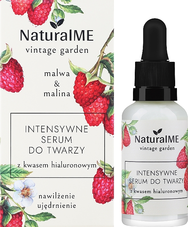 Intensywne serum do twarzy - NaturalME Vintage Garden Malwa & Raspberry Moisturizing & Firming Intensive Face Serum — Zdjęcie N2