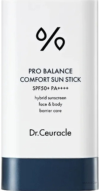 Probiotyczny sztyft przeciwsłoneczny do twarzy i ciała - Dr. Ceuracle Pro Balance Comfort Sun Stick SPF50+ PA + + + + — Zdjęcie N1