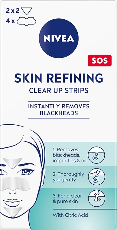 Plastry oczyszczające przeciw zaskórnikom, 6 szt. - NIVEA Skin Refining