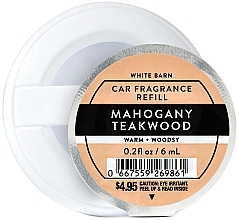 Zapach do samochodu Mahogany Teakwood - Bath And Body Works Mahogany Teakwood Car Fragrance Refill (uzupełnienie) — Zdjęcie N1