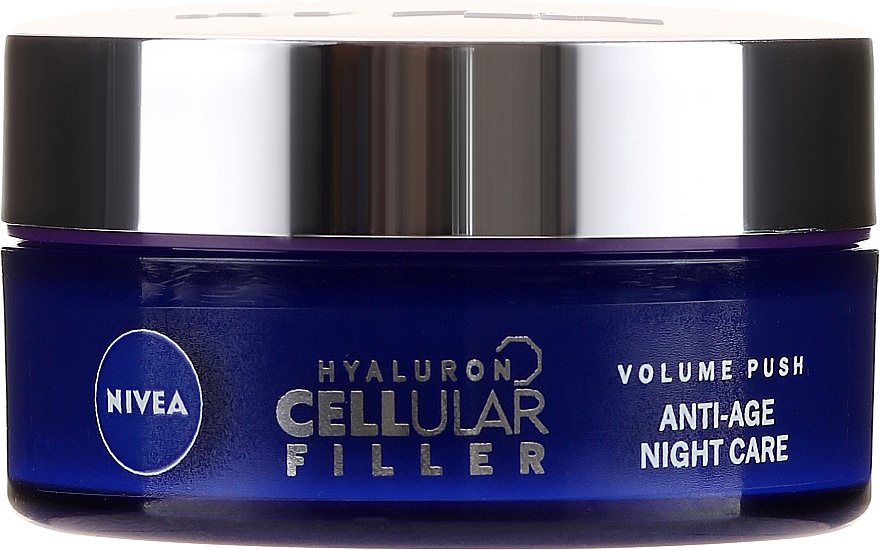 Przeciwzmarszczkowy krem do twarzy na noc - NIVEA Hyaluron Cellular Filler Night Cream — Zdjęcie N2