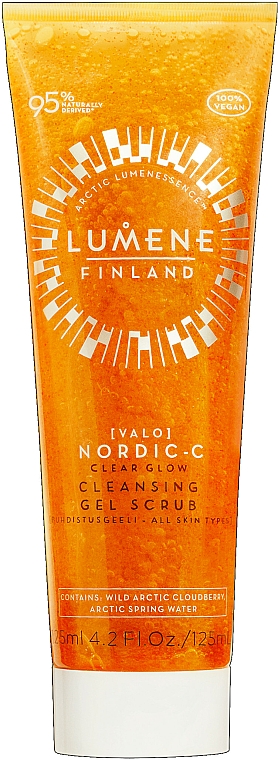 Rozświetlający peeling żelowy do twarzy - Lumene Valo Nordic-C Clear Glow Cleansing Gel Scrub — Zdjęcie N1