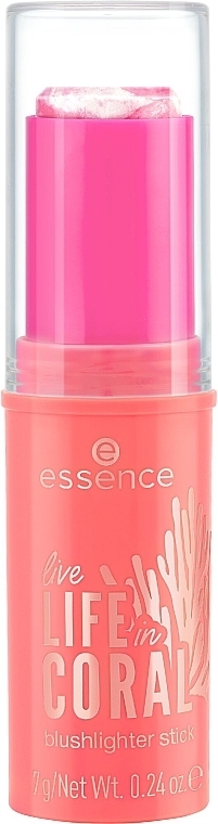 Róż w sztyfcie do twarzy - Essence Live Life In Coral Blushlighter Stick — Zdjęcie N2