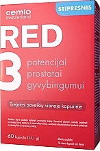 Suplement diety na prostatę i potencję - Cemio Red 3 — Zdjęcie N1