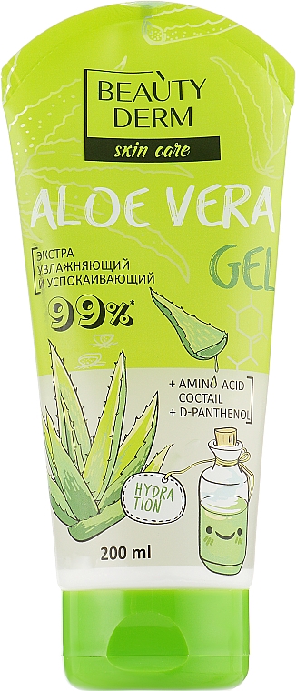 Aktywny żel SOS Aloes - Beauty Derm Skin Care Aloe Vera Gel