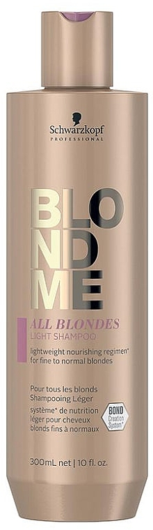 Szampon do cienkich włosów blond - Schwarzkopf Professional Blondme All Blondes Light Shampoo — Zdjęcie N3