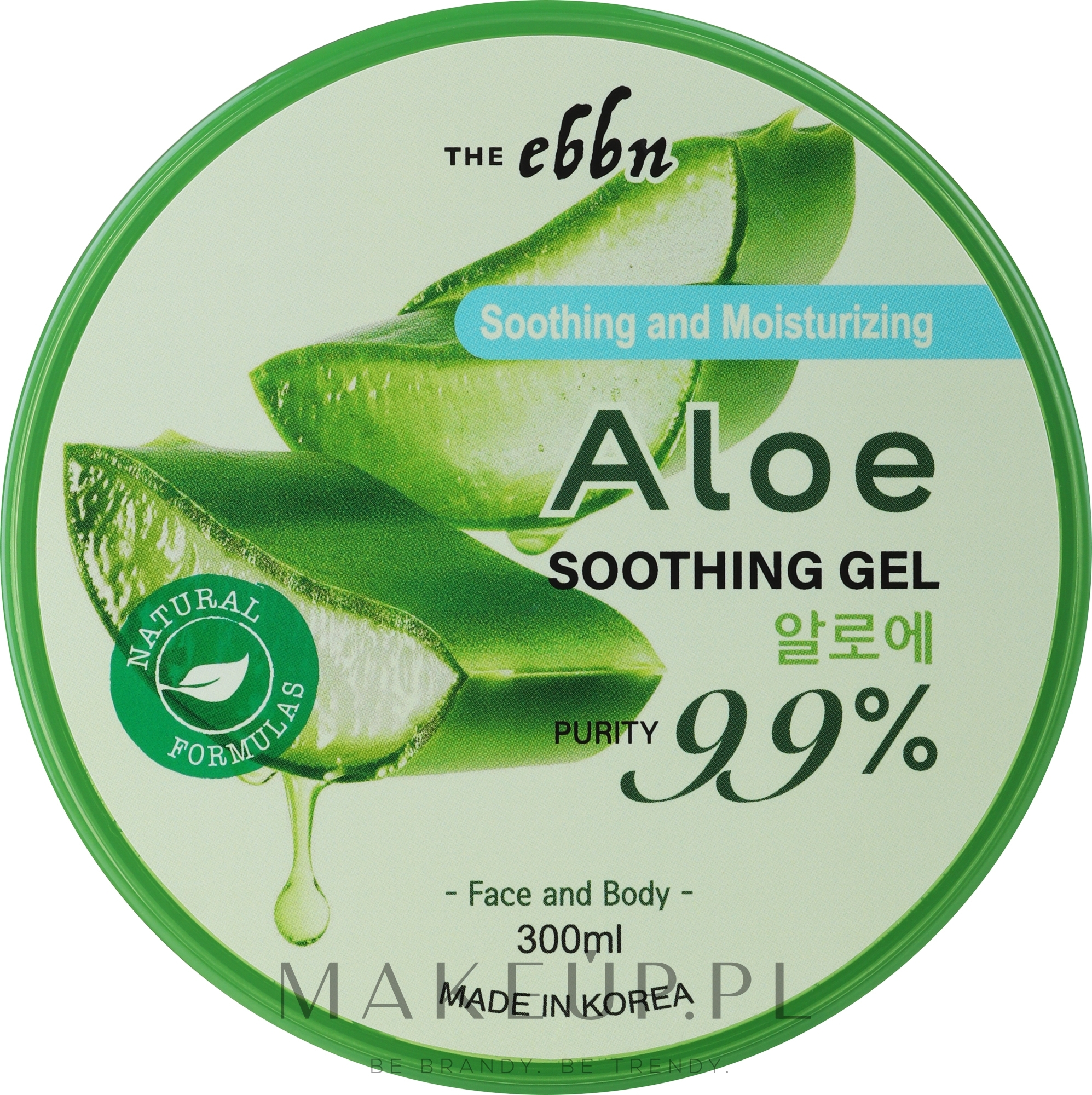 Aloesowy żel łagodzący do twarzy i ciała - The Ebbn Shooting & Moisture Aloe Sooting Gel 97% Purity — Zdjęcie 300 ml