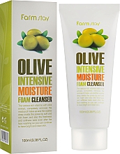 Kup Nawilżająca pianka oczyszczająca do twarzy - FarmStay Olive Intensive Moisture Foam Cleanser