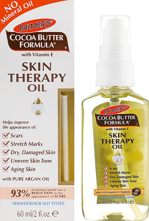 Olejek do pielęgnacji skóry twarzy i ciała - Palmer's Cocoa Butter Skin Therapy Oil With Vitamin E — Zdjęcie N1