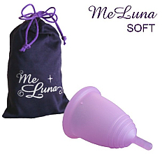 Kubeczek menstruacyjny, rozmiar S, różowy - MeLuna Soft Shorty Menstrual Cup  — Zdjęcie N1