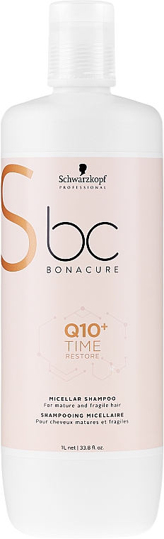 Szampon do włosów osłabionych i łamliwych - Schwarzkopf Professional BC Bonacure Time Restore Q10 Plus Shampoo — Zdjęcie N3