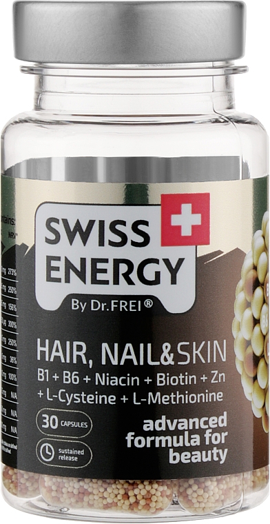 Witaminy w kapsułkach Włosy, paznokcie i skóra - Swiss Energy Hair, Nail & Skin