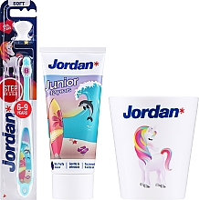 Kup Zestaw - Jordan Junior (toothpaste/50ml + toothbrush/1pc + cup)