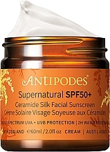 Krem przeciwsłoneczny do twarzy - Antipodes Supernatural Ceramide Silk Facial Sunscreen SPF50+ — Zdjęcie N1