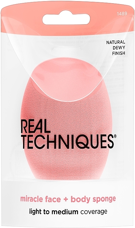 Gąbeczka do makijażu - Real Techniques Miracle Face and Body Sponge