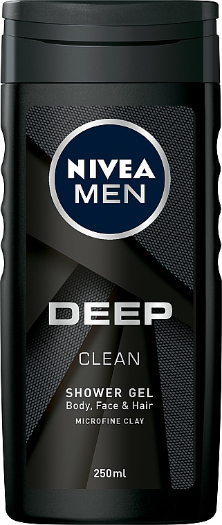 Zestaw - Nivea Men Deep Clean (sh/gel/250ml + deo/150ml) — Zdjęcie N2