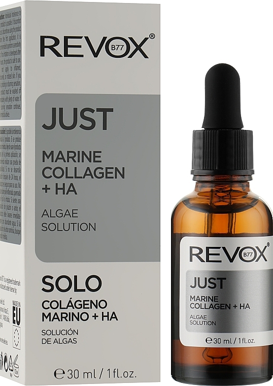 Serum do twarzy i szyi - Revox Just Marine Collagen + HA Algae Solution — Zdjęcie N2