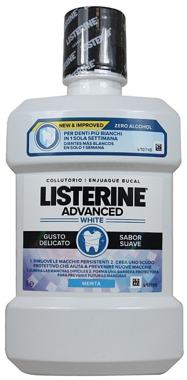 Nabłyszczacz - Listerine Advanced White Mouthwash — Zdjęcie N2
