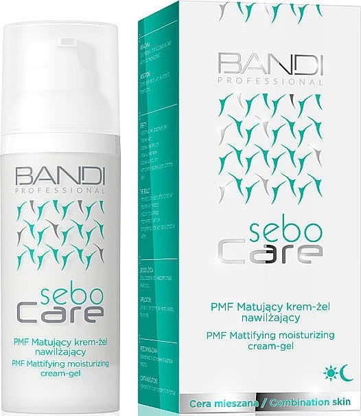 Matujący krem-żel nawilżający - Bandi Professional Sebo Care PMF Mattifying Moisturizing Cream-gel — Zdjęcie N2