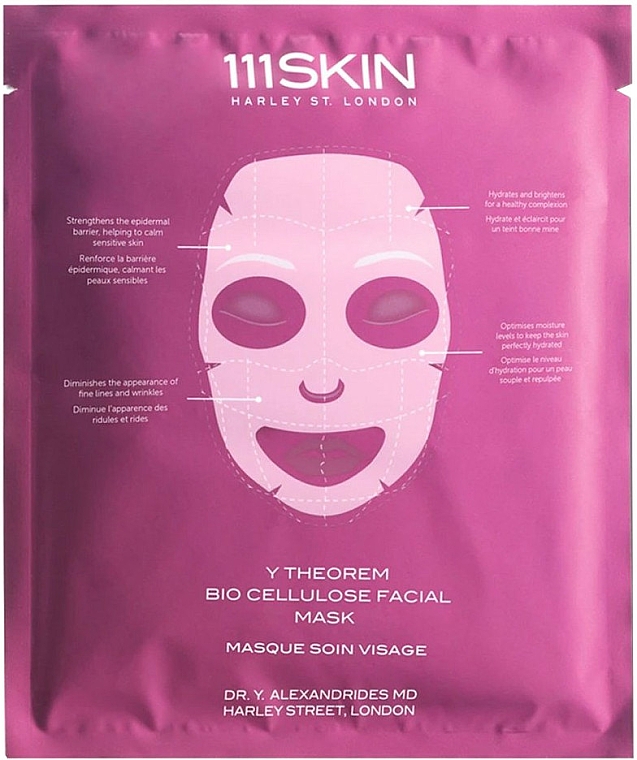 Biocelulozowa maska ​​na twarz - 111SKIN Y Theorem Bio Cellulose Facial Mask — Zdjęcie N1