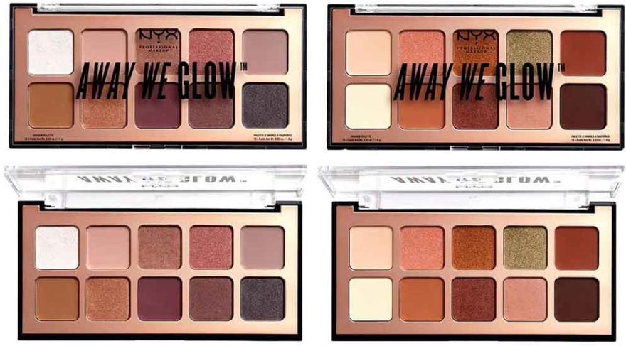 Paletka cieni do powiek - NYX Professional Makeup Away We Glow Shadow Palette — Zdjęcie N2