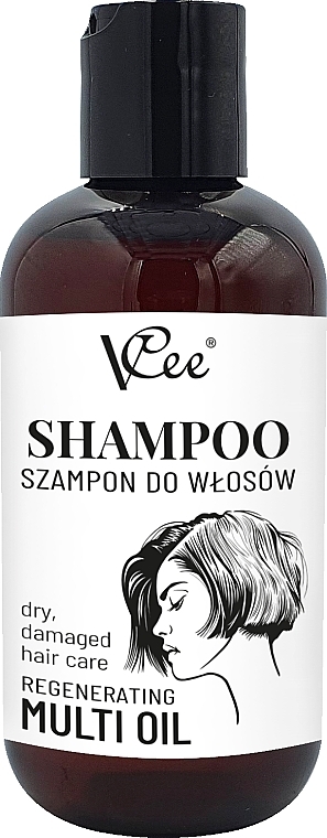 Regenerujący szampon do włosów suchych i zniszczonych - VCee Regenerating Shampoo With Multi Oil Complex For Dry & Damaged Hair — Zdjęcie N1