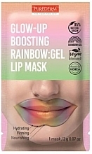 Kup Żelowa maska ​​do ust - Purederm Glow-Up Boosting Rainbow Gel Lip Mask