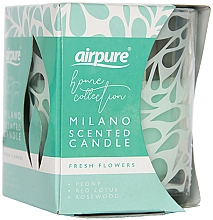 Kup Świeca zapachowa Świeże kwiaty - Airpure Milano Scented Candle Home Collection Fresh Flowers