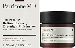 Ultra odżywczy nawilżający krem do twarzy - Perricone MD High Potency Retinol Recovery Overnight Moisturizer — Zdjęcie N9