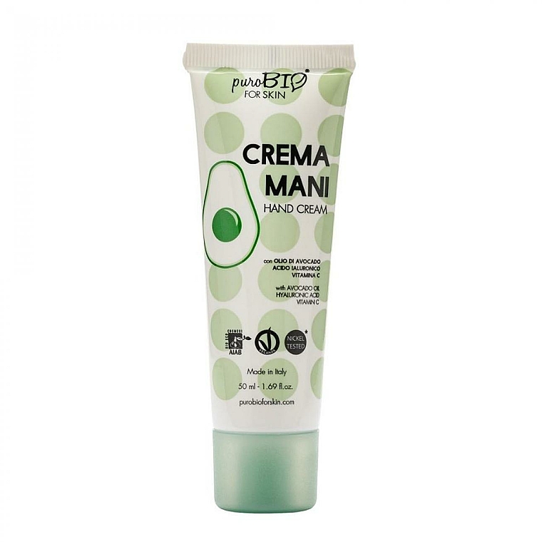 Odżywczy krem do rąk z olejem z awokado - PuroBio Cosmetics Moisturizing Nourishing Avocado Oil Hand Cream — Zdjęcie N1