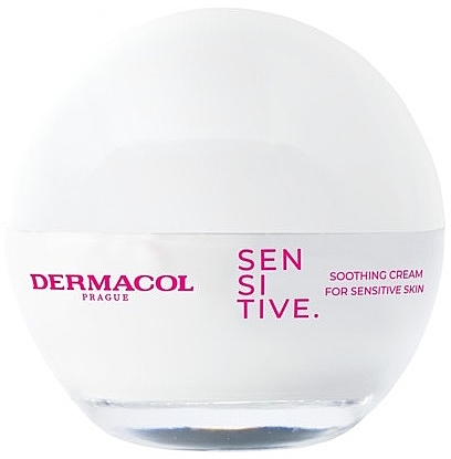 Łagodzący krem do twarzy z wysoką ochroną SPF 50 - Dermacol Sensitive Soothing Cream — Zdjęcie N1