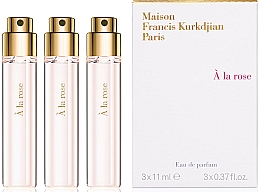 Maison Francis Kurkdjian A La Rose - Zestaw (3 x edp 11 ml) — Zdjęcie N1