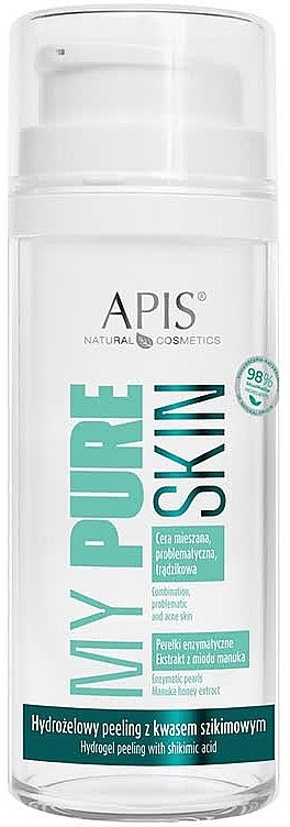 Peeling hydrożelowy z kwasem szikimowym - APIS Professional My Pure Skin Hydrogel Peeling With Shikimic Acid — Zdjęcie N1