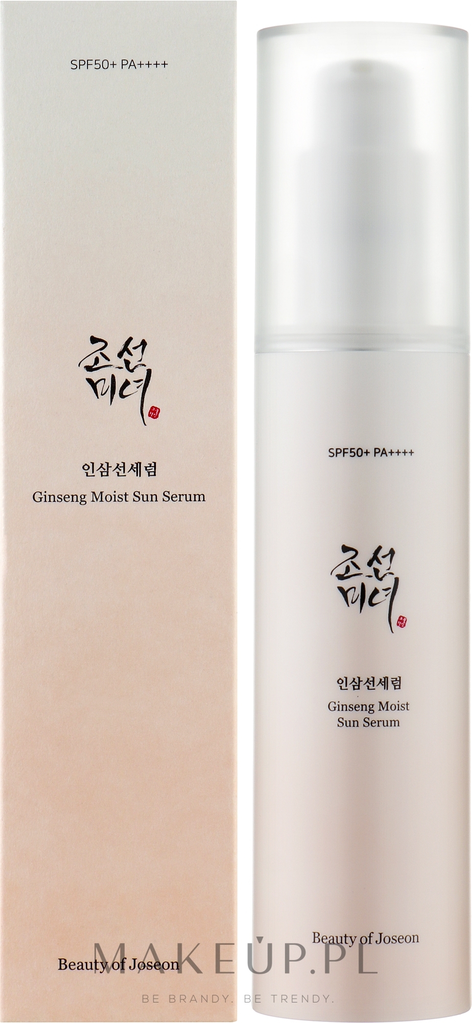 Serum do opalania z żeń- szeniem - Beauty of Joseon Ginseng Moist Sun Serum SPF50+/PA++++ — Zdjęcie 50 ml