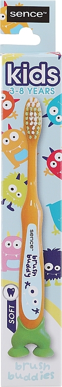 Szczoteczka do zębów dziecięca, pomarańczowa - Sence Fresh Kids Soft Toothbrush — Zdjęcie N1