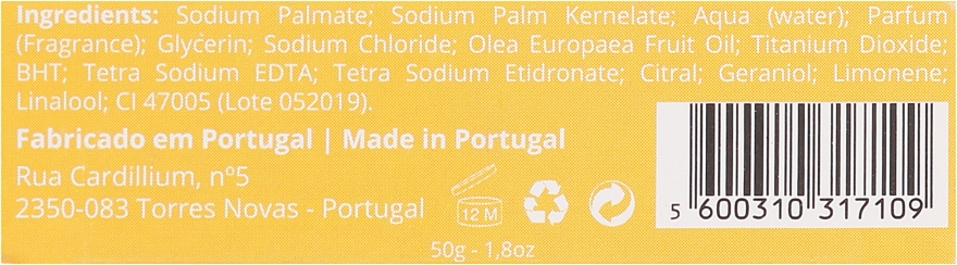 Naturalne mydło w kostce - Essencias de Portugal Living Portugal Yellow Chita Lemon Soap — Zdjęcie N3