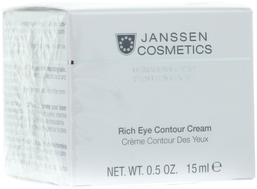 Odżywczy krem do skóry wokół oczu - Janssen Cosmetics Rich Eye Contour Cream — Zdjęcie N1